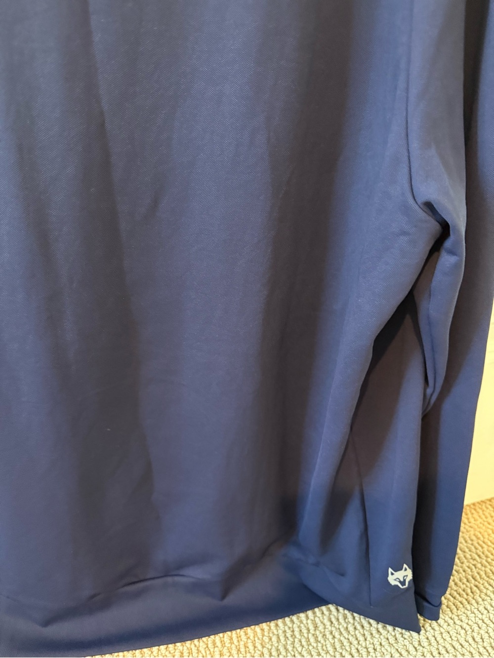Greyson Navy Crewneck Sweatshirt with White Embroidered 'D' - Picture 3 of 4